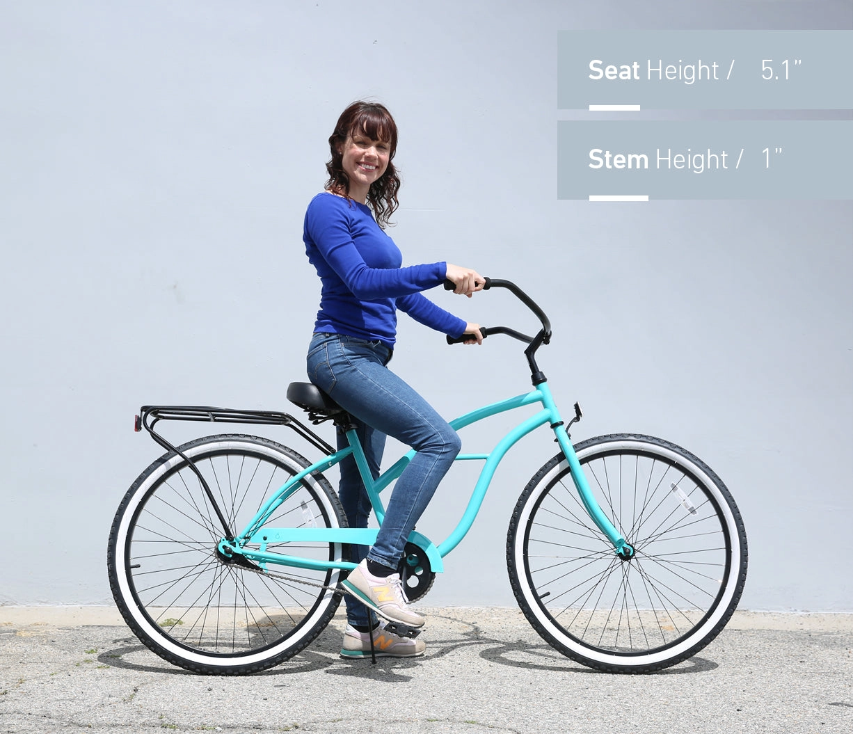 sixthreezero Around the Block Women's Casual Edition Single Speed Beach Cruiser Bicycle