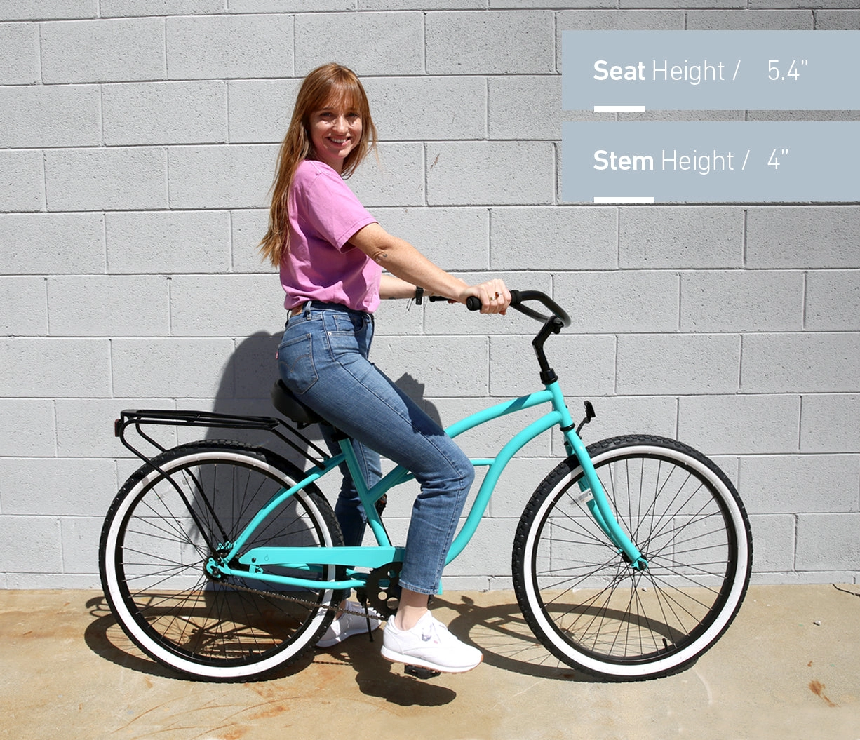 sixthreezero Around the Block Women's Casual Edition Single Speed Beach Cruiser Bicycle