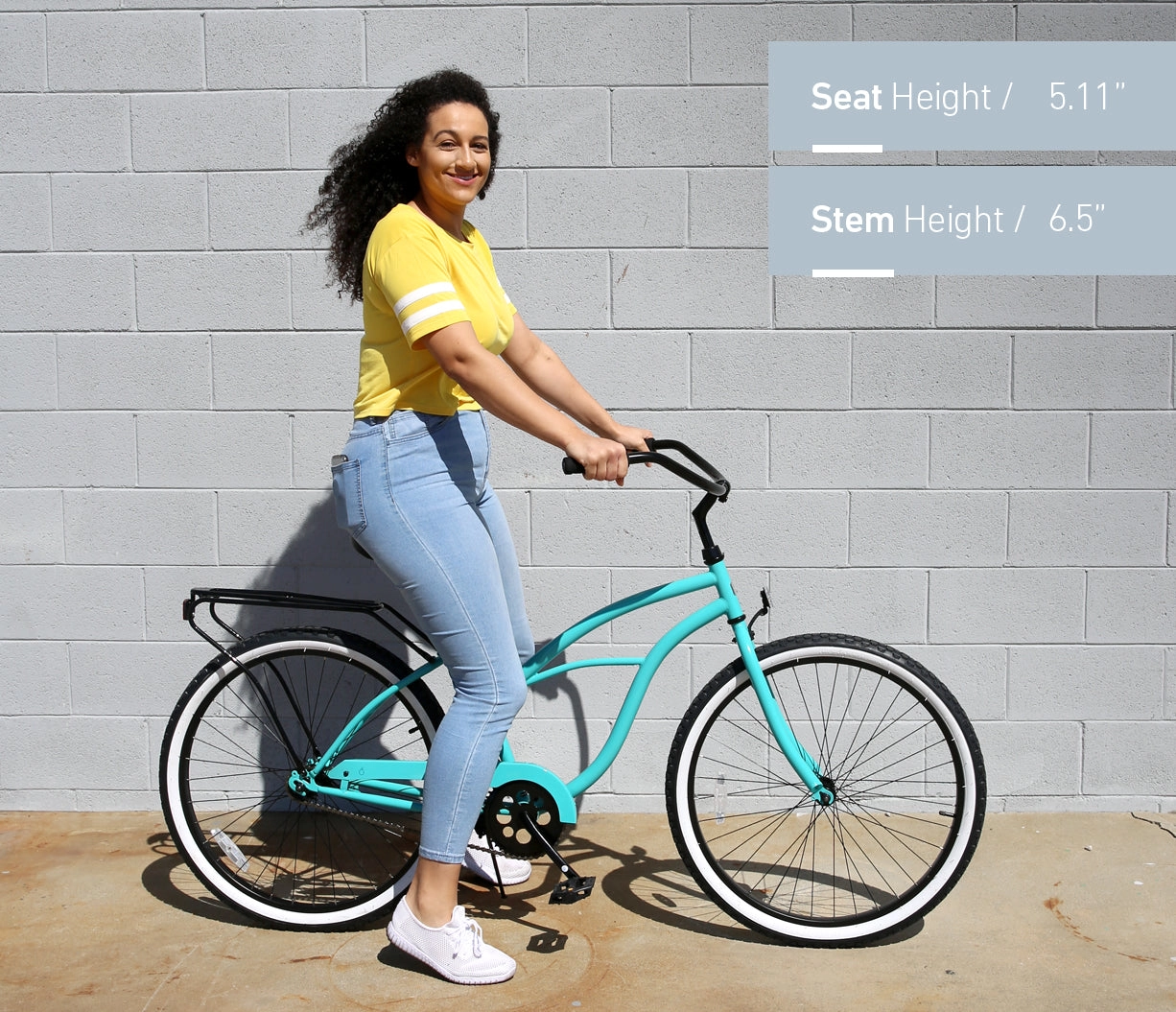 sixthreezero Around the Block Women's Casual Edition Single Speed Beach Cruiser Bicycle