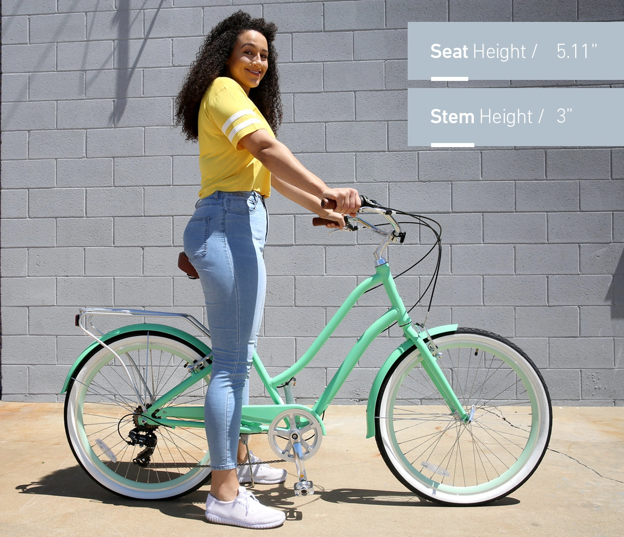 sixthreezero EVRYjourney Women's 26" 21 Speed Step-Through Touring Hybrid Bicycle