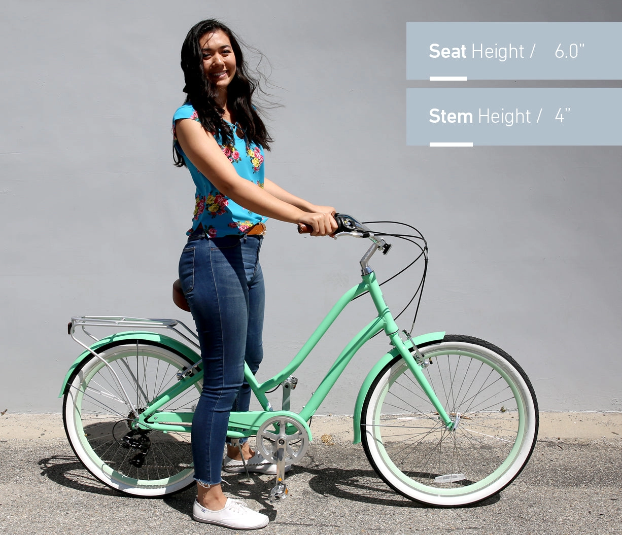 sixthreezero EVRYjourney Women's 26" 21 Speed Step-Through Touring Hybrid Bicycle