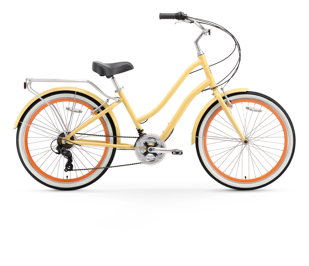 sixthreezero EVRYjourney Women's 26" 21 Speed Step-Through Touring Hybrid Bicycle