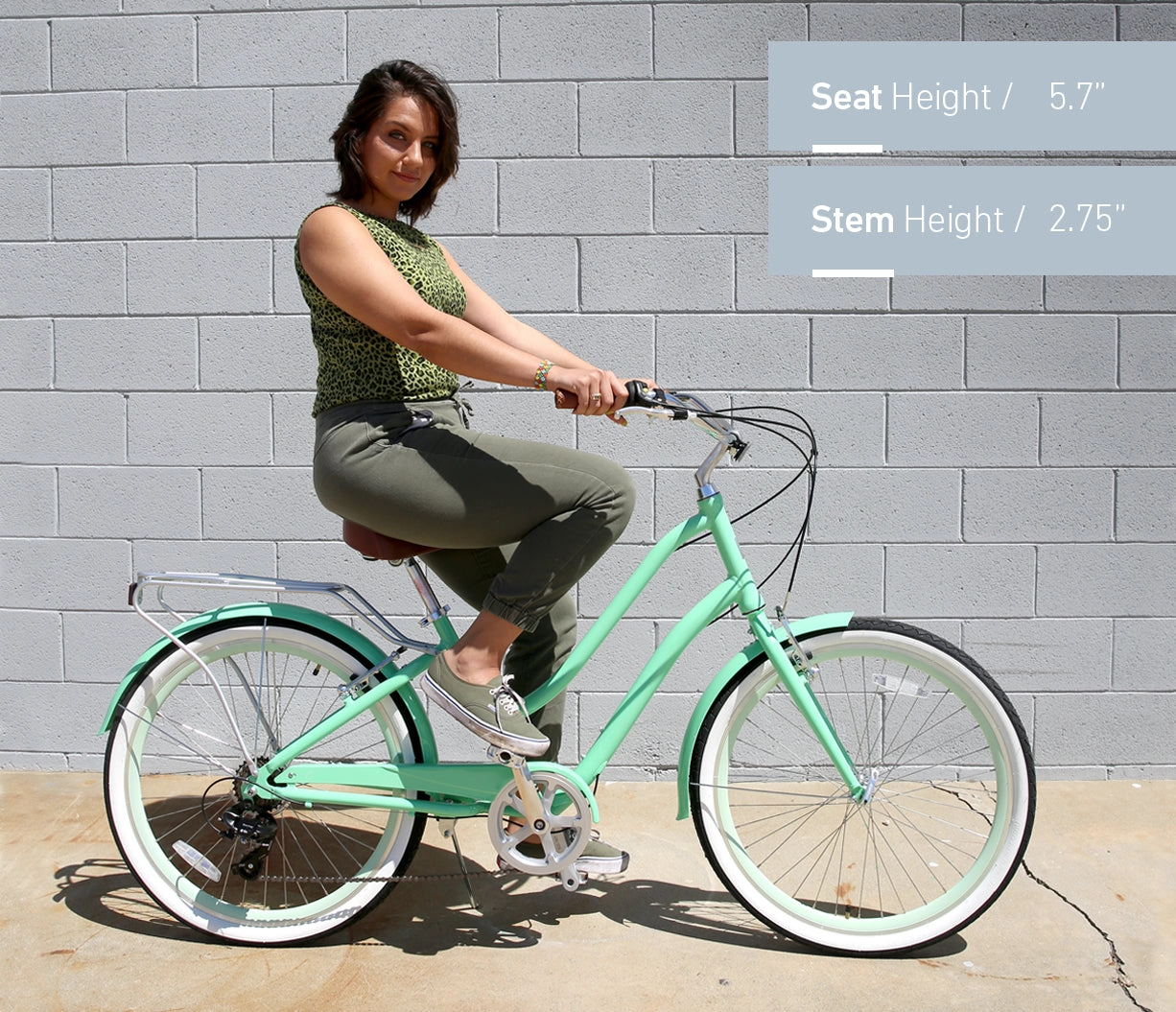 sixthreezero EVRYjourney Women's 26" 21 Speed Step-Through Touring Hybrid Bicycle