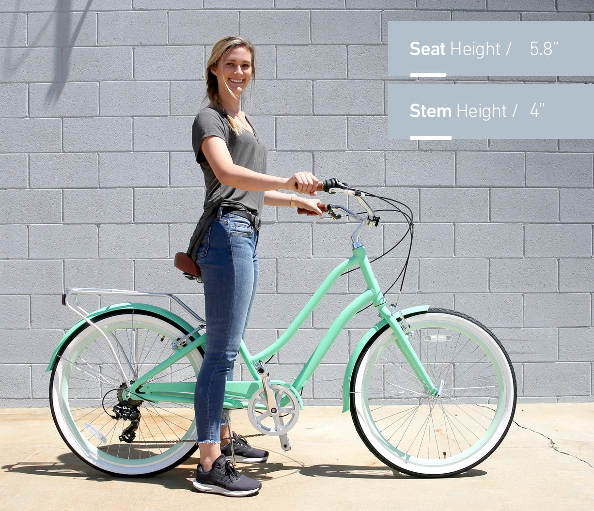 sixthreezero EVRYjourney Women's 26" 21 Speed Step-Through Touring Hybrid Bicycle
