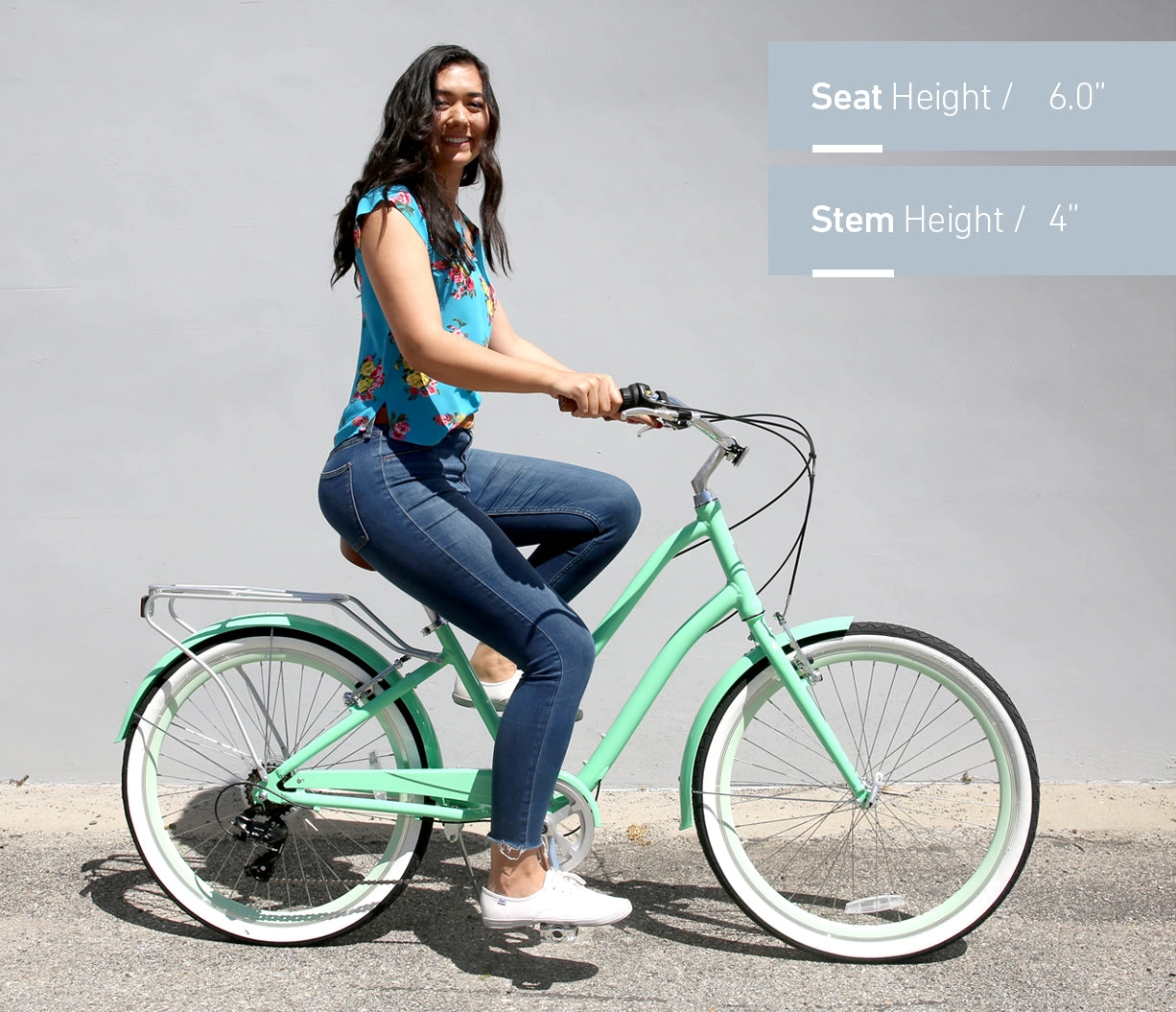 sixthreezero EVRYjourney Women's 26" 21 Speed Step-Through Touring Hybrid Bicycle