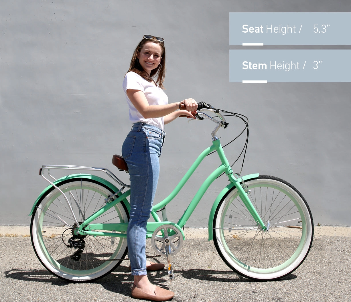 sixthreezero EVRYjourney Women's 26" 21 Speed Step-Through Touring Hybrid Bicycle