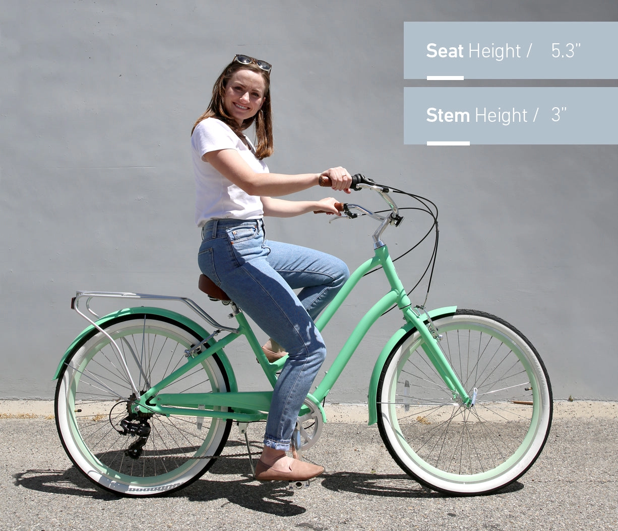 sixthreezero EVRYjourney Women's 26" 21 Speed Step-Through Touring Hybrid Bicycle