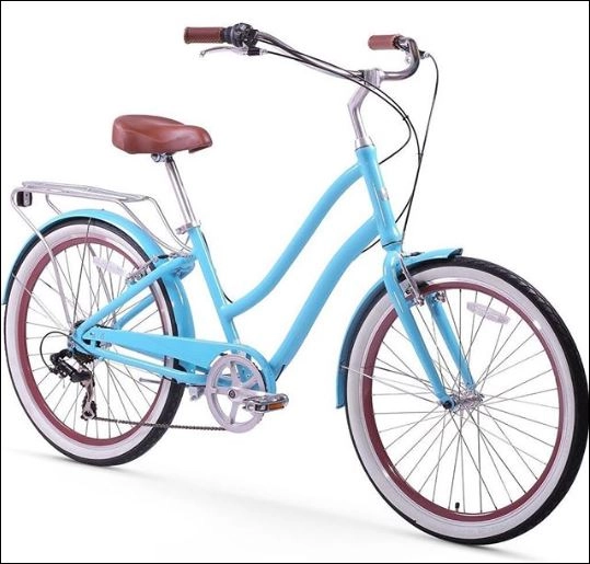 sixthreezero EVRYjourney Women's 26" 21 Speed Step-Through Touring Hybrid Bicycle