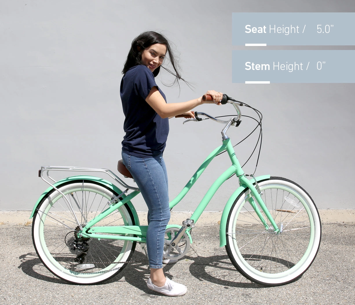 sixthreezero EVRYjourney Women's 26" 21 Speed Step-Through Touring Hybrid Bicycle