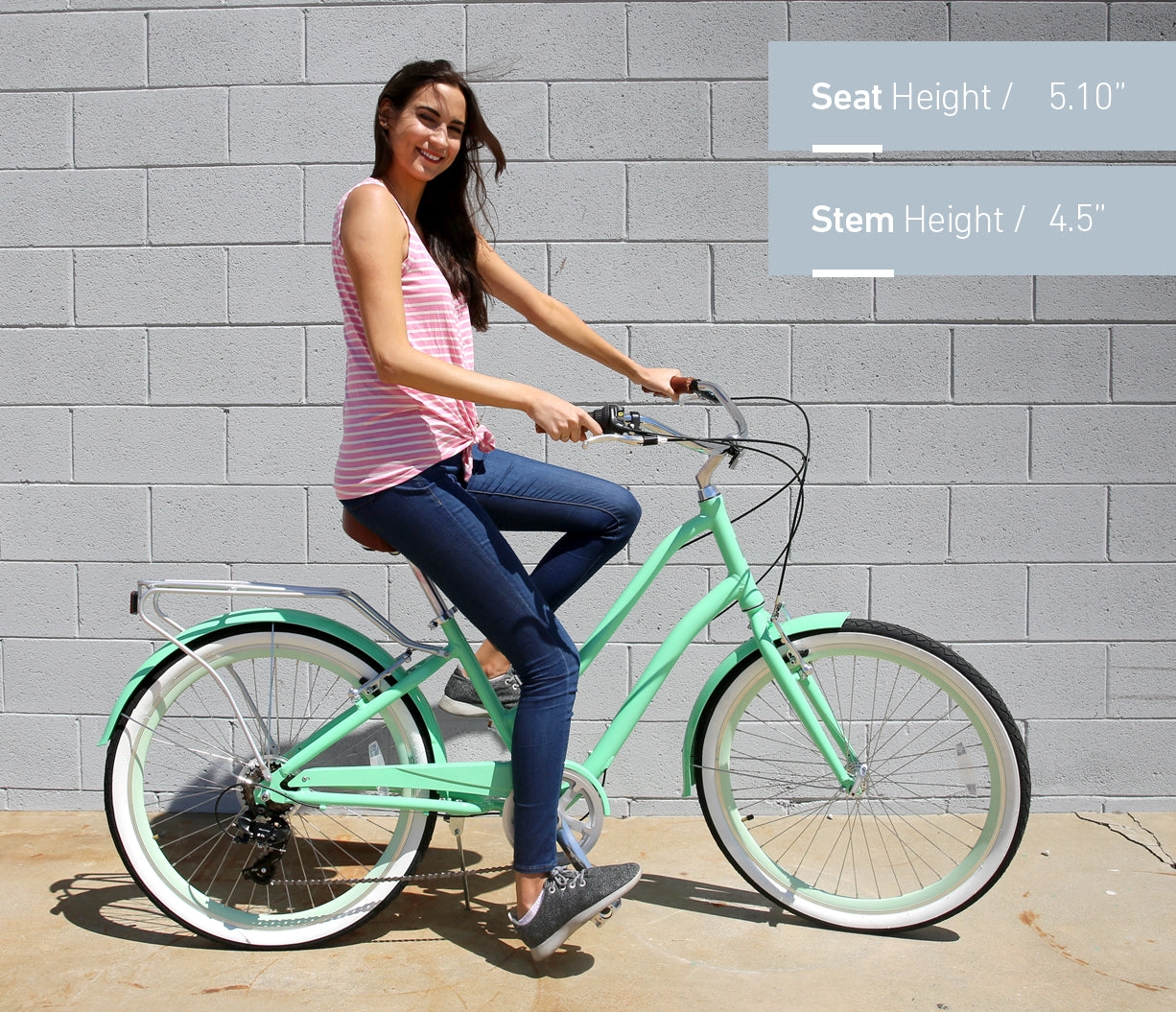 sixthreezero EVRYjourney Women's 26" 21 Speed Step-Through Touring Hybrid Bicycle