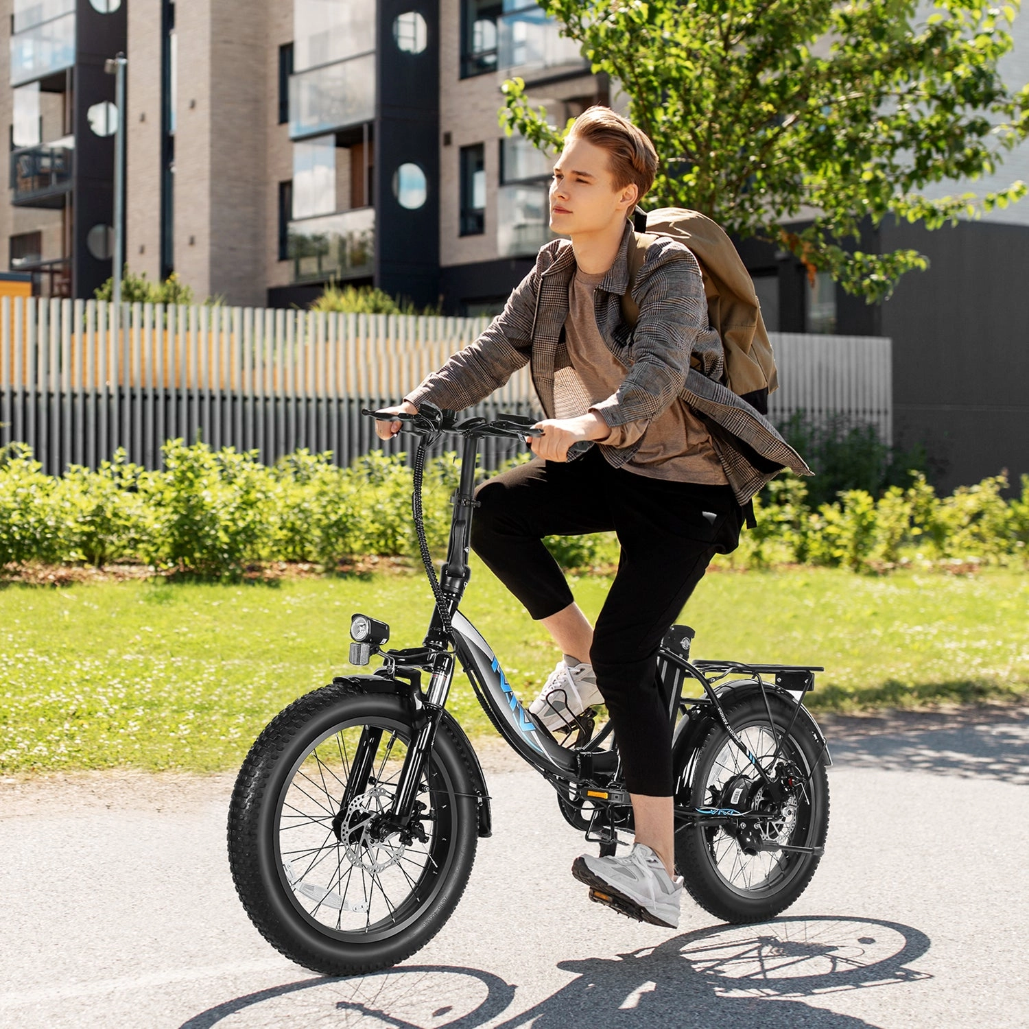 VIVI MT20UL Electric Bike 3.0" Fat Tire Folding Electric Bike UL2849 Certified